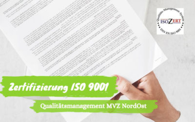 Zertifizierung nach ISO 9001 erneut bestätigt!